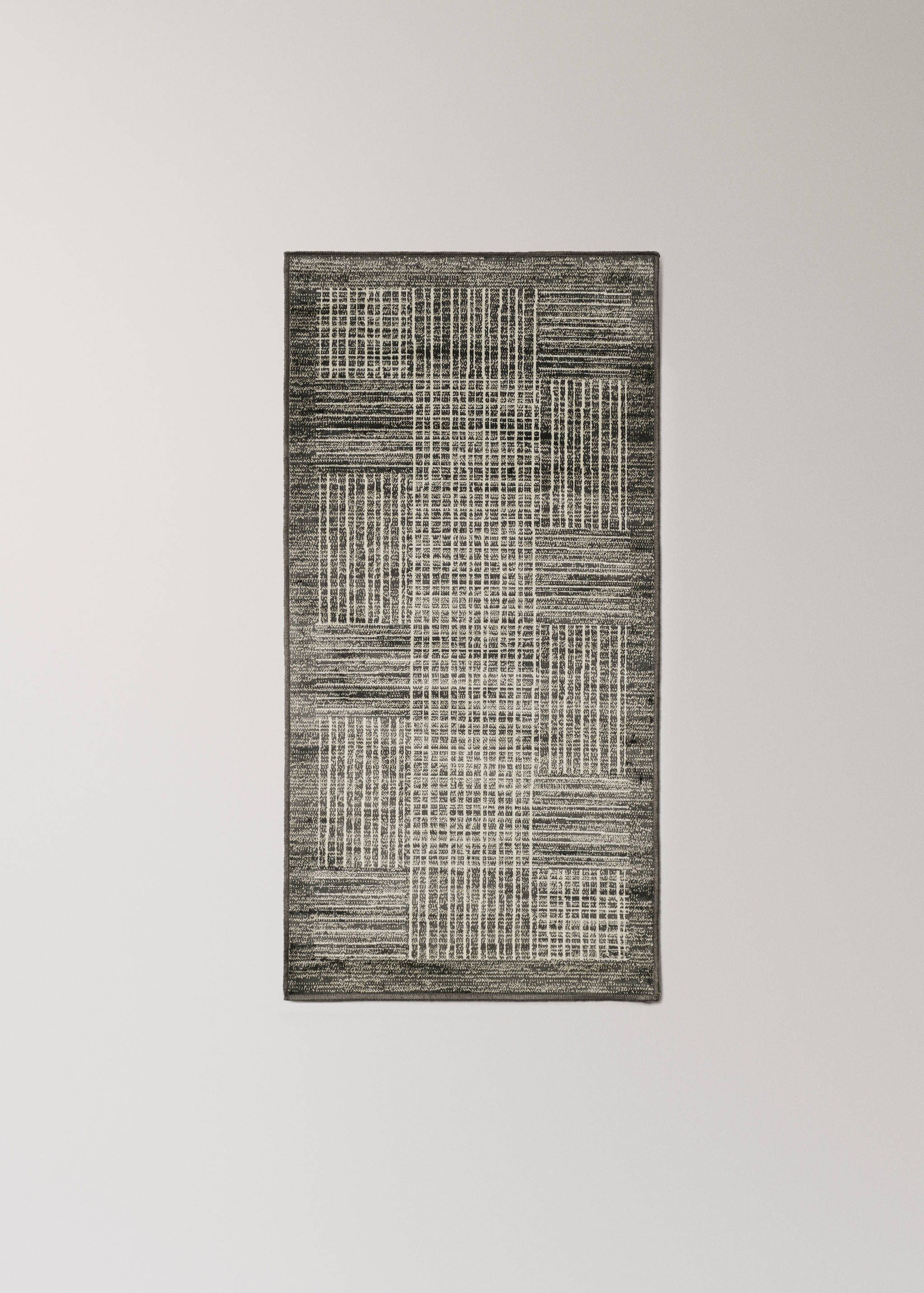 Small bicolour cotton rug - Article without model