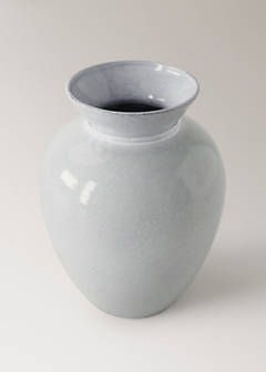 Gloss finish ceramic vase — Light Heather Grey 4