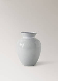 Gloss finish ceramic vase — Light Heather Grey 6