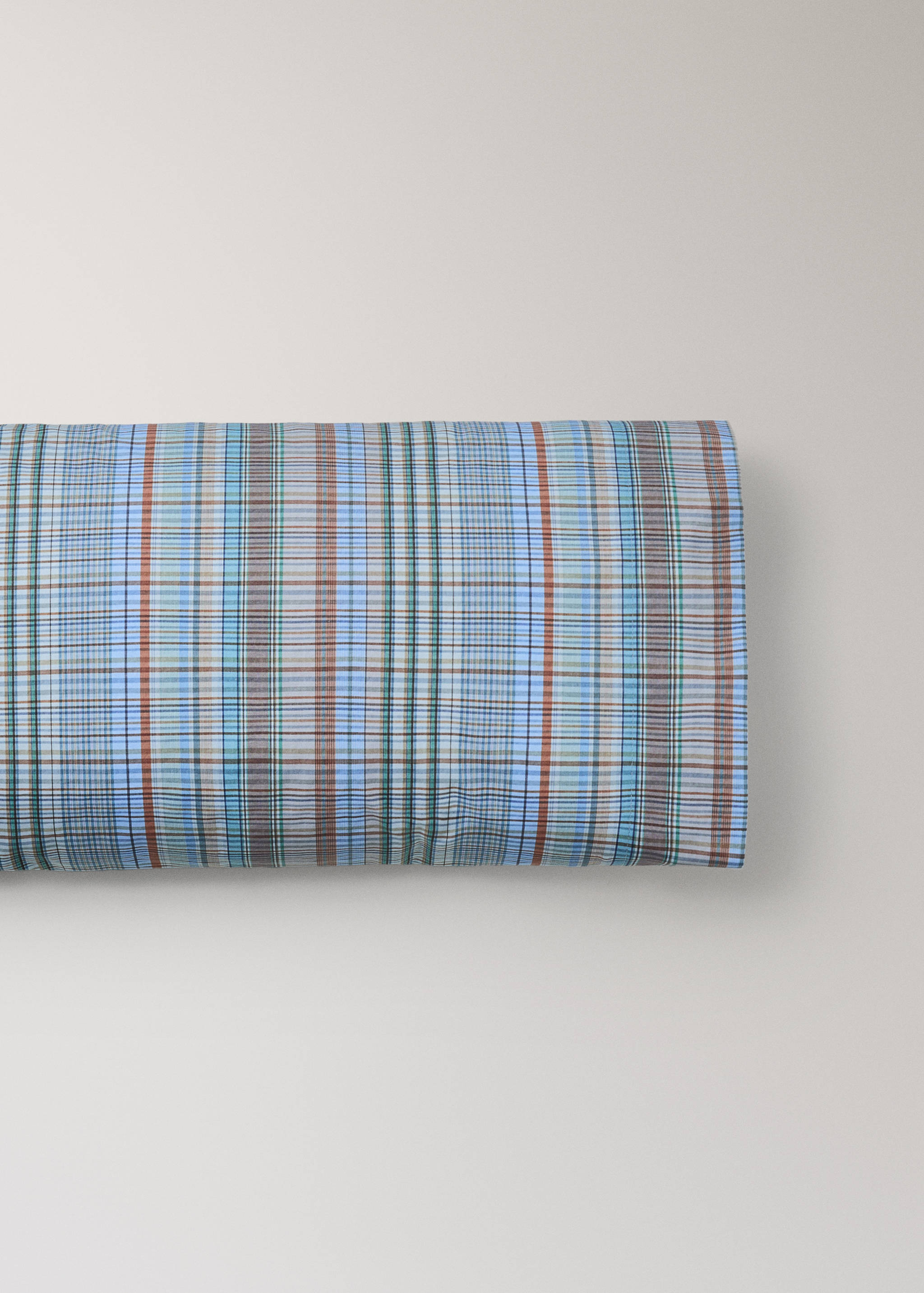 Funda almohada infantil algodón percal cuadros 45x110 cm - Artículo sin modelo