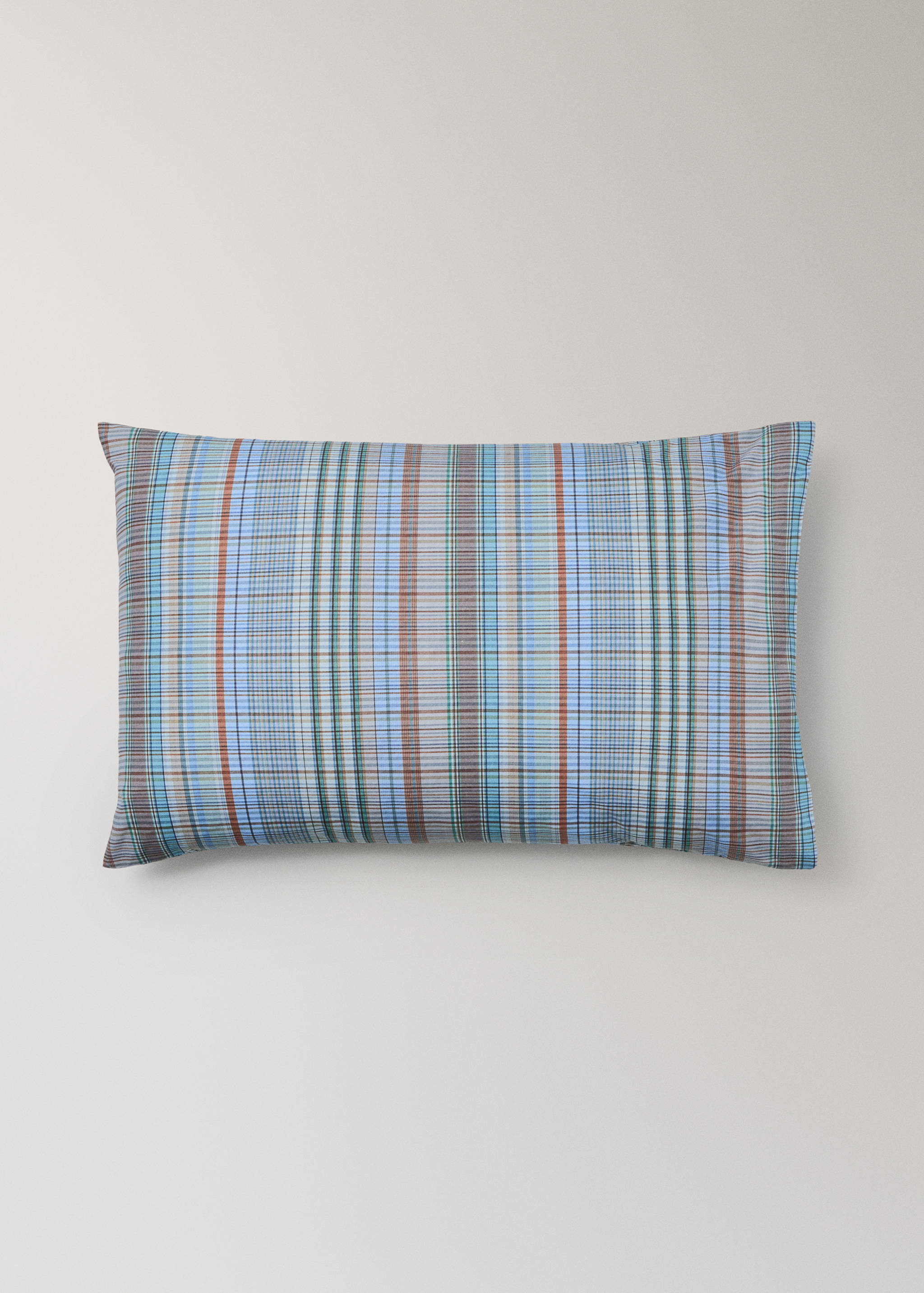 Funda almohada infantil algodón percal cuadros 50x75 cm - Artículo sin modelo