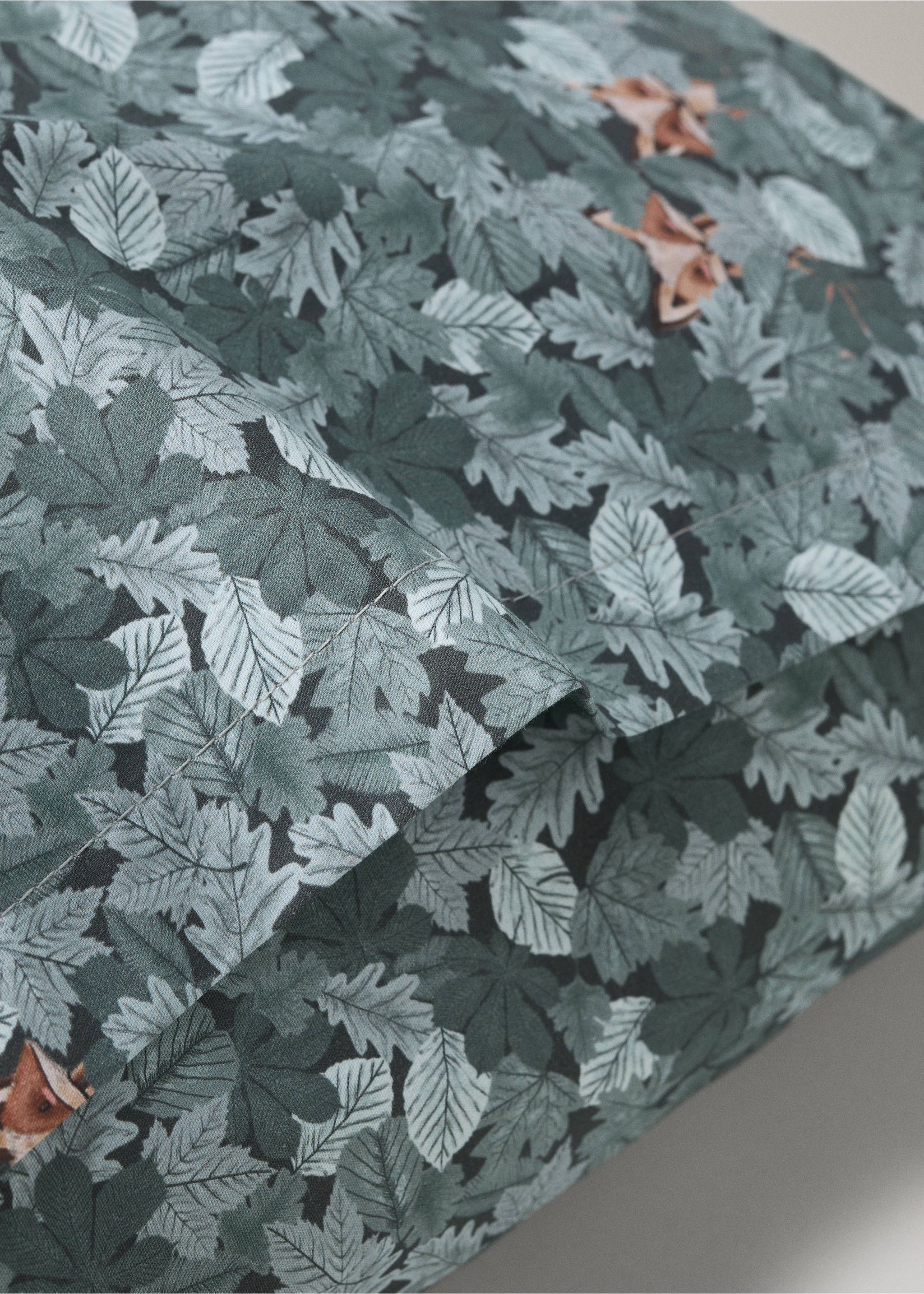 Poszewka na poduszkę z fantazyjnym wzorem 100% bawełna 50x75 - Szczegóły artykułu 2, Zielony. Ref: 37011531-00.