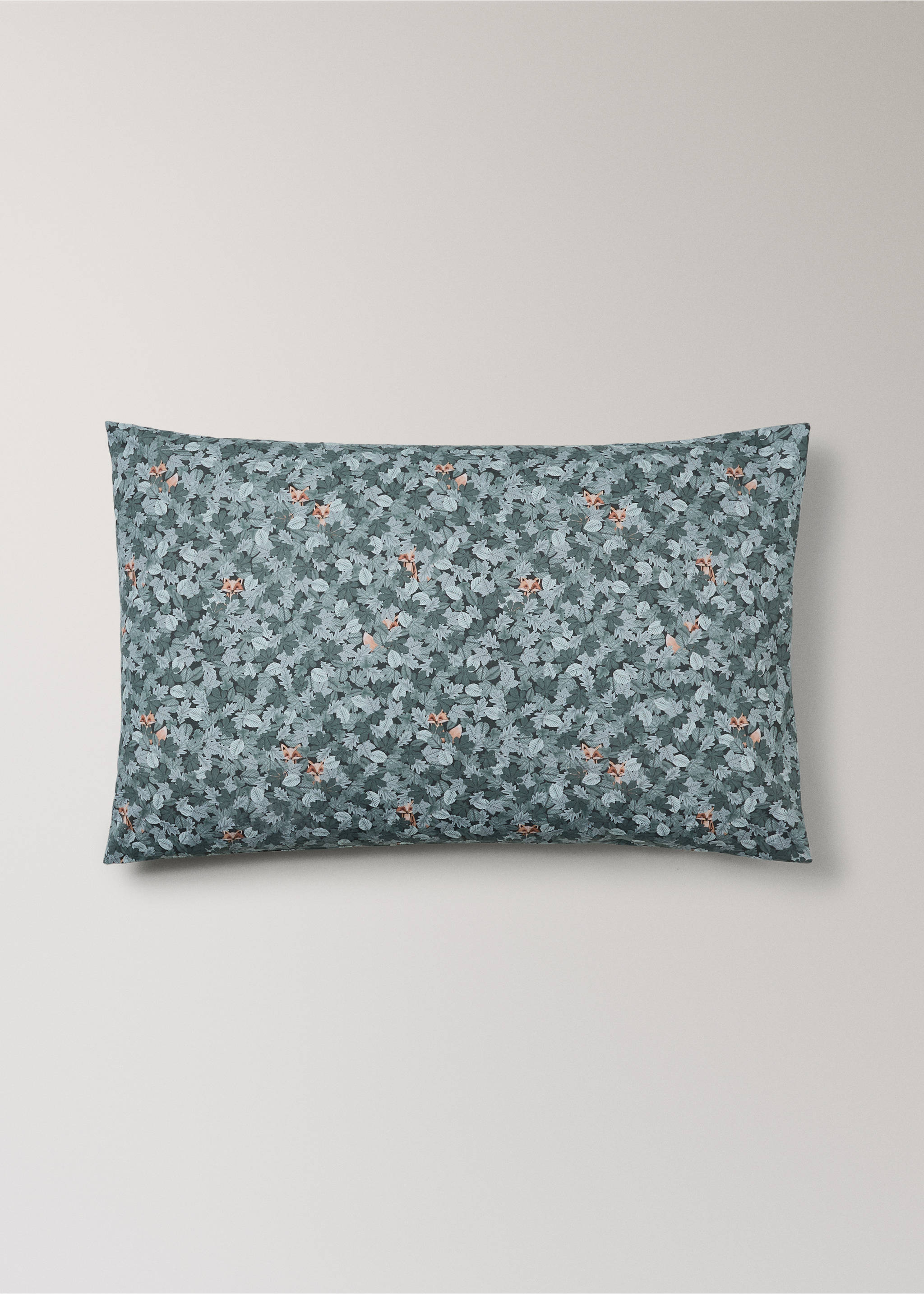 Poszewka na poduszkę z fantazyjnym wzorem 100% bawełna 50x75 - Artykuł bez modela/modelki, Zielony. Ref: 37011531-00.