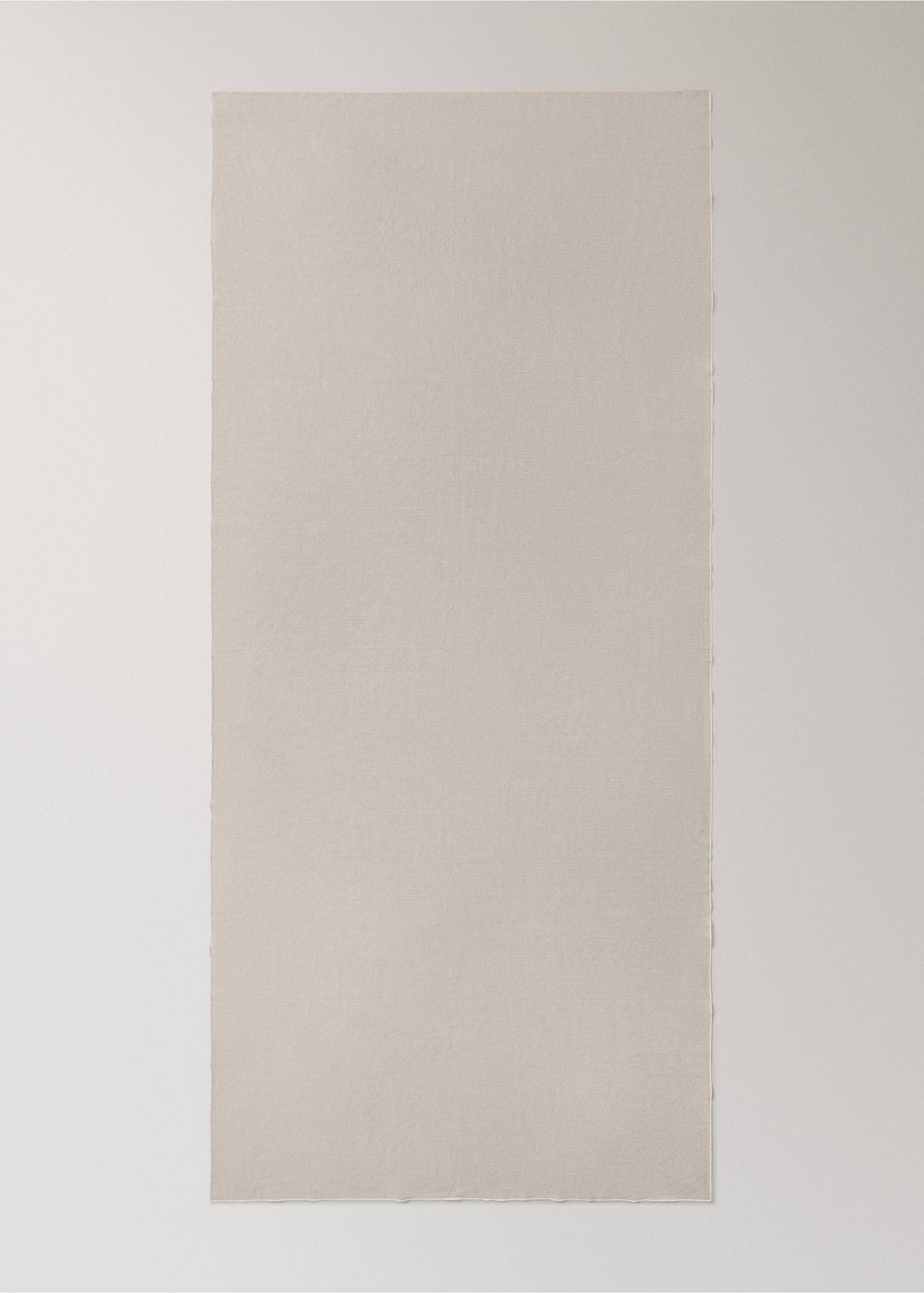 Tischdecke aus resiniertem Baumwollstoff Overlock für 8 bis 10 Personen - Detail des Artikels 2, Hellbraun/Pastellbraun. Ref: 37011536-00.