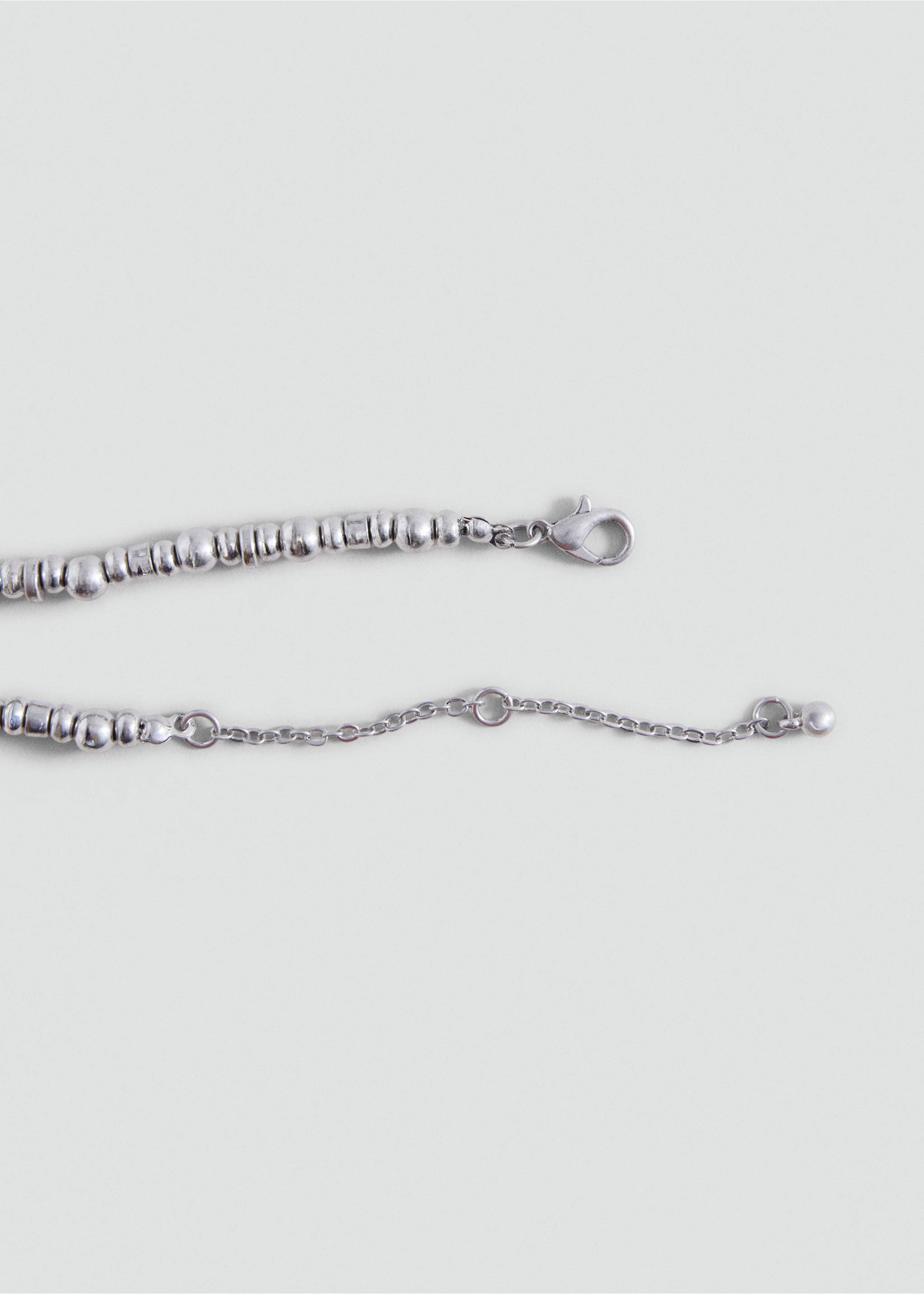 Collier métallique détail charm - Détail de l'article 1, Argent. Ref: 37011541-00.