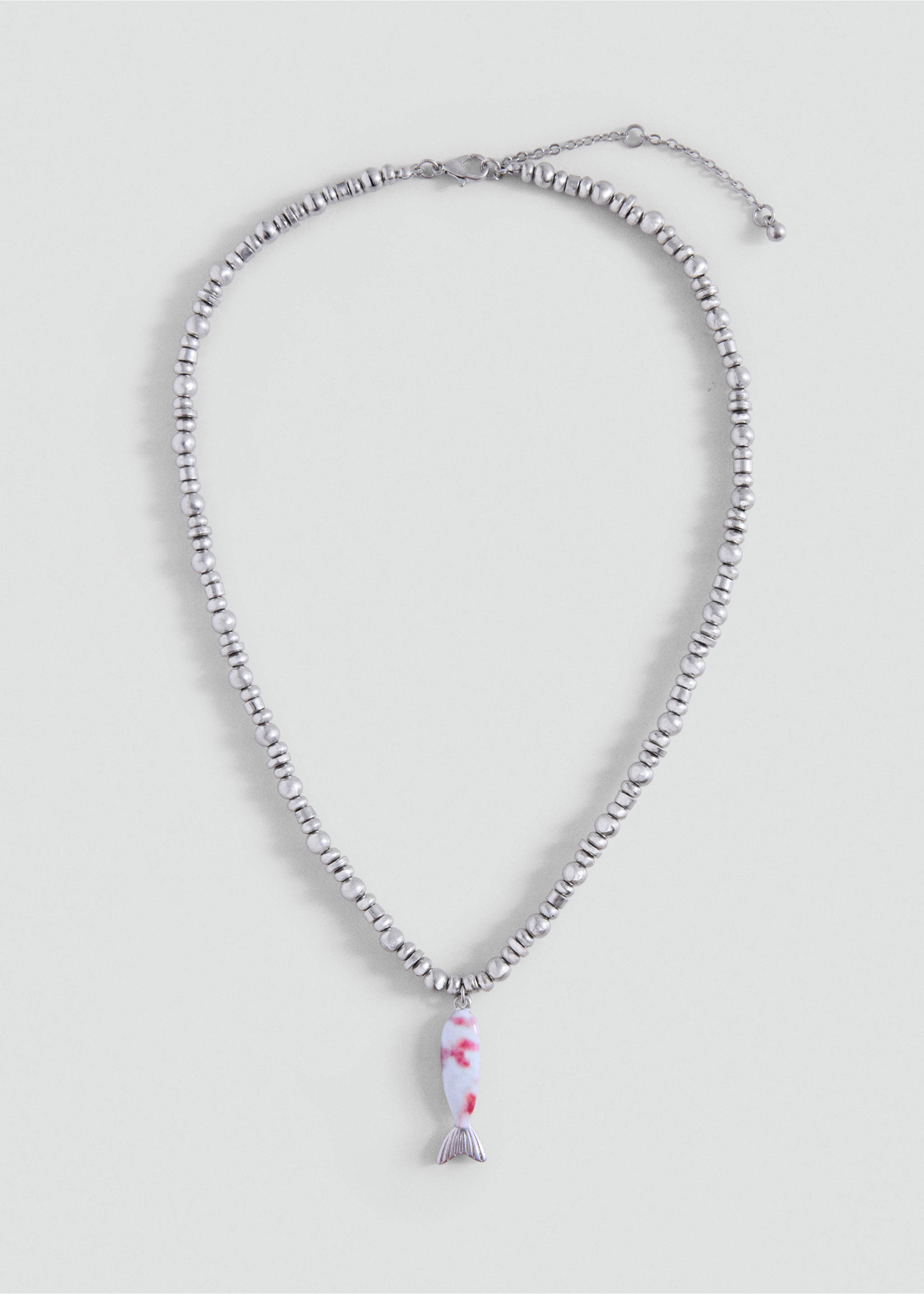 Metallic collar with charm detail - Article without model, Silver. Ref: 37011541-00.