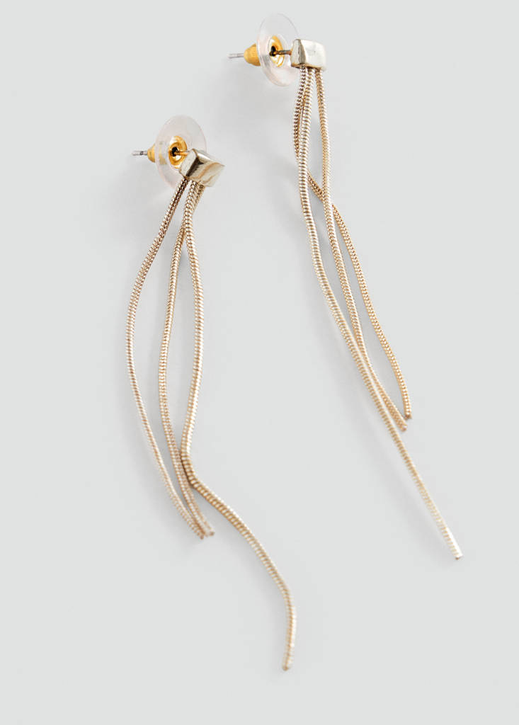 Long star earrings — Gold
