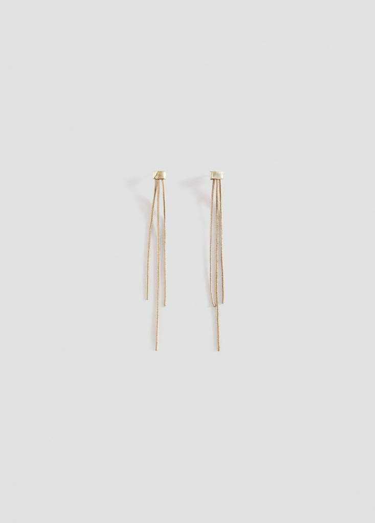 Long star earrings — Gold