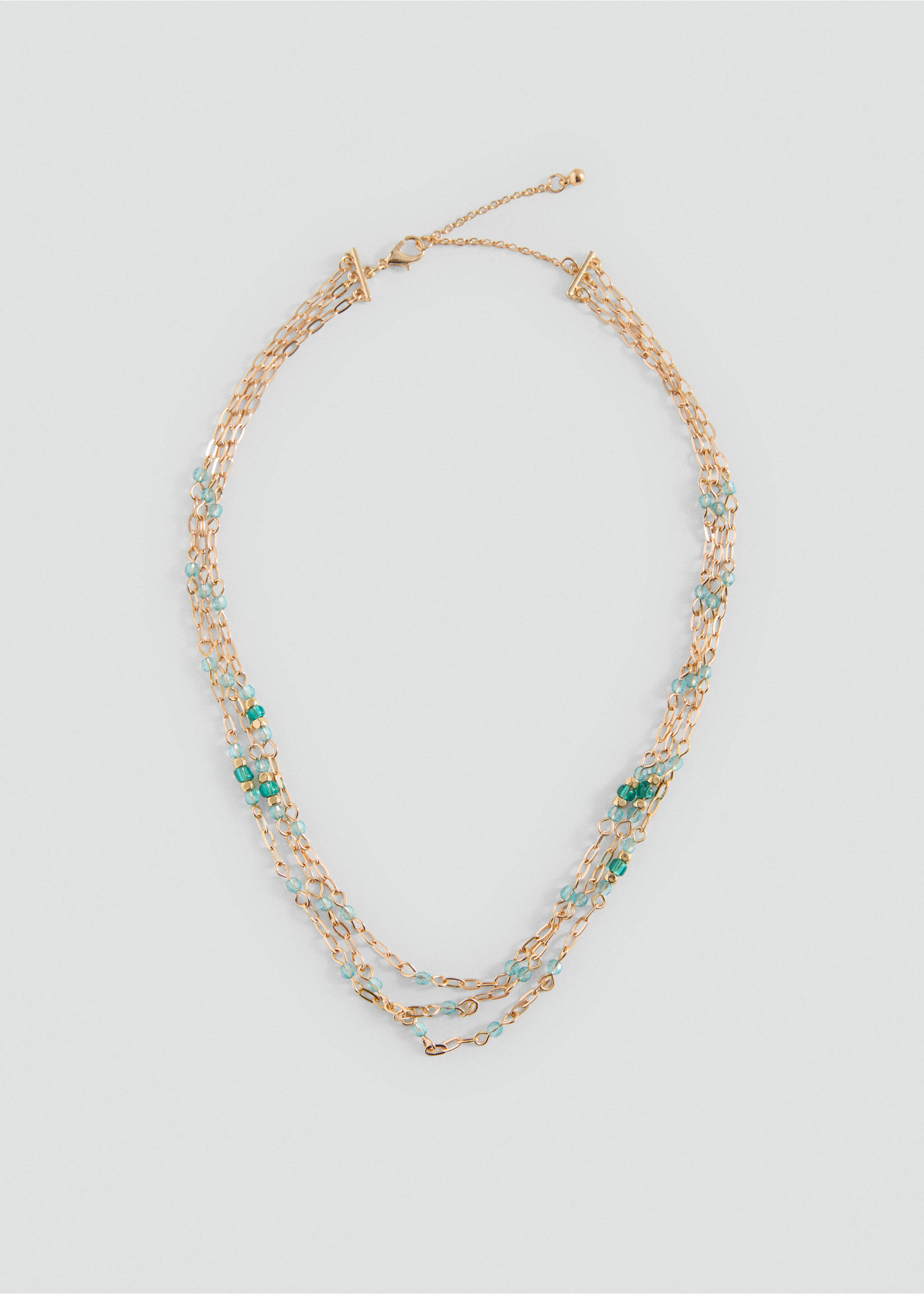 Collier multichaînes à perles - Article sans modèle, Or. Ref: 37011551-00.