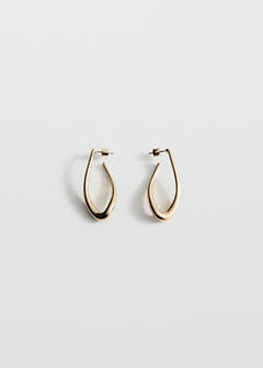 Twisted hoop earrings — Gold 3