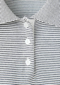 Knitted polo-neck sweater — Navy 8