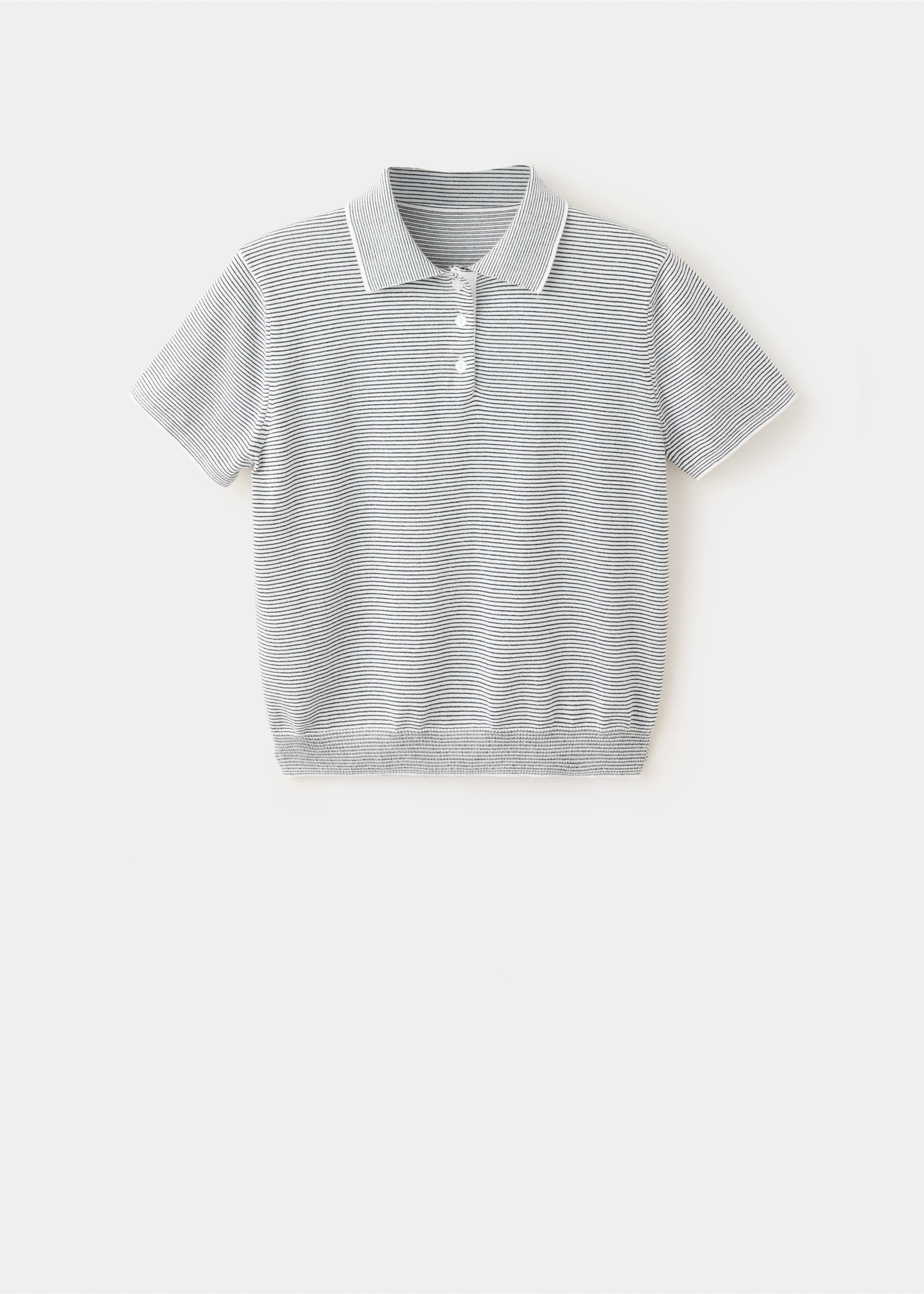 Knitted polo-neck sweater - Article without model, Navy. Ref: 37012529-00.