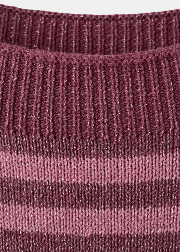 Lurex stripes sweater — Pink