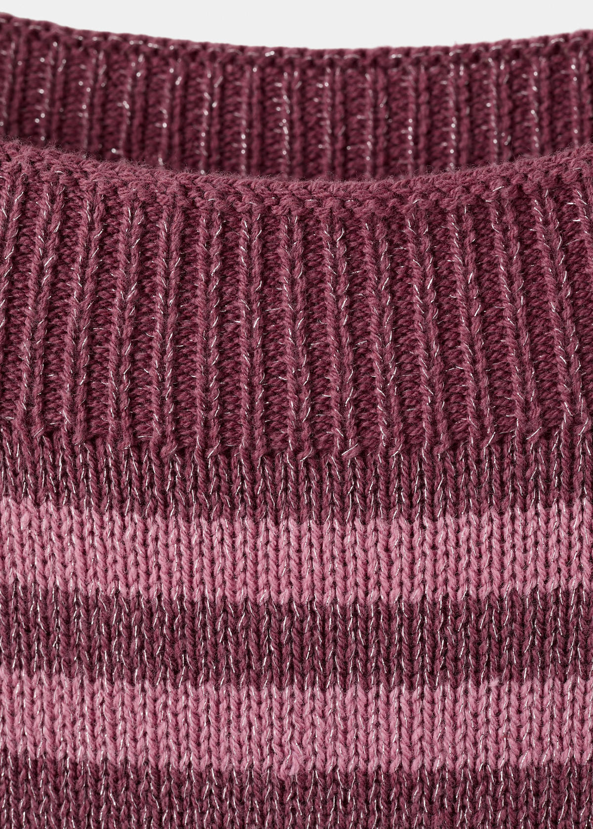 Lurex stripes sweater — Pink