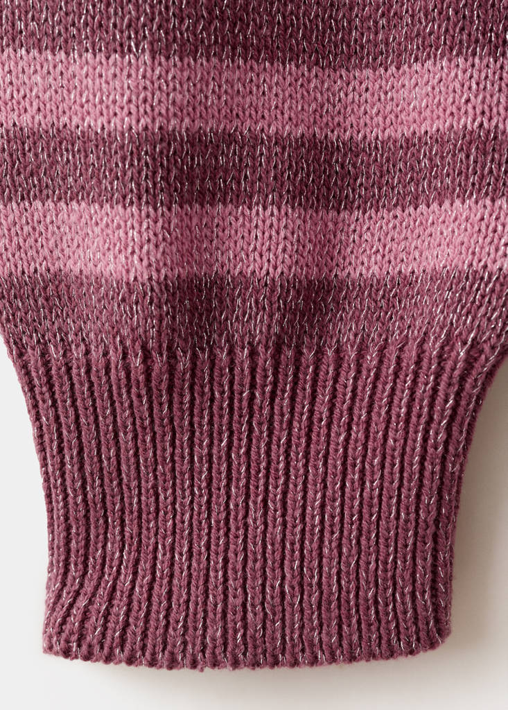 Lurex stripes sweater — Pink