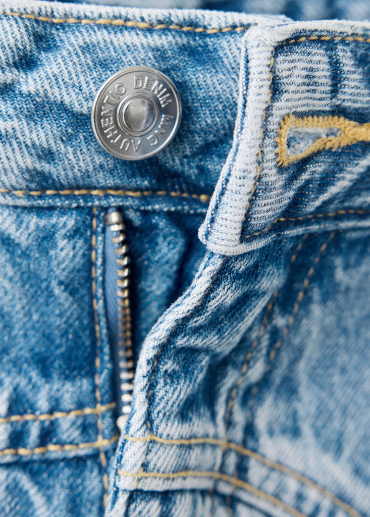 Low-waist wide-leg jeans — Medium Blue