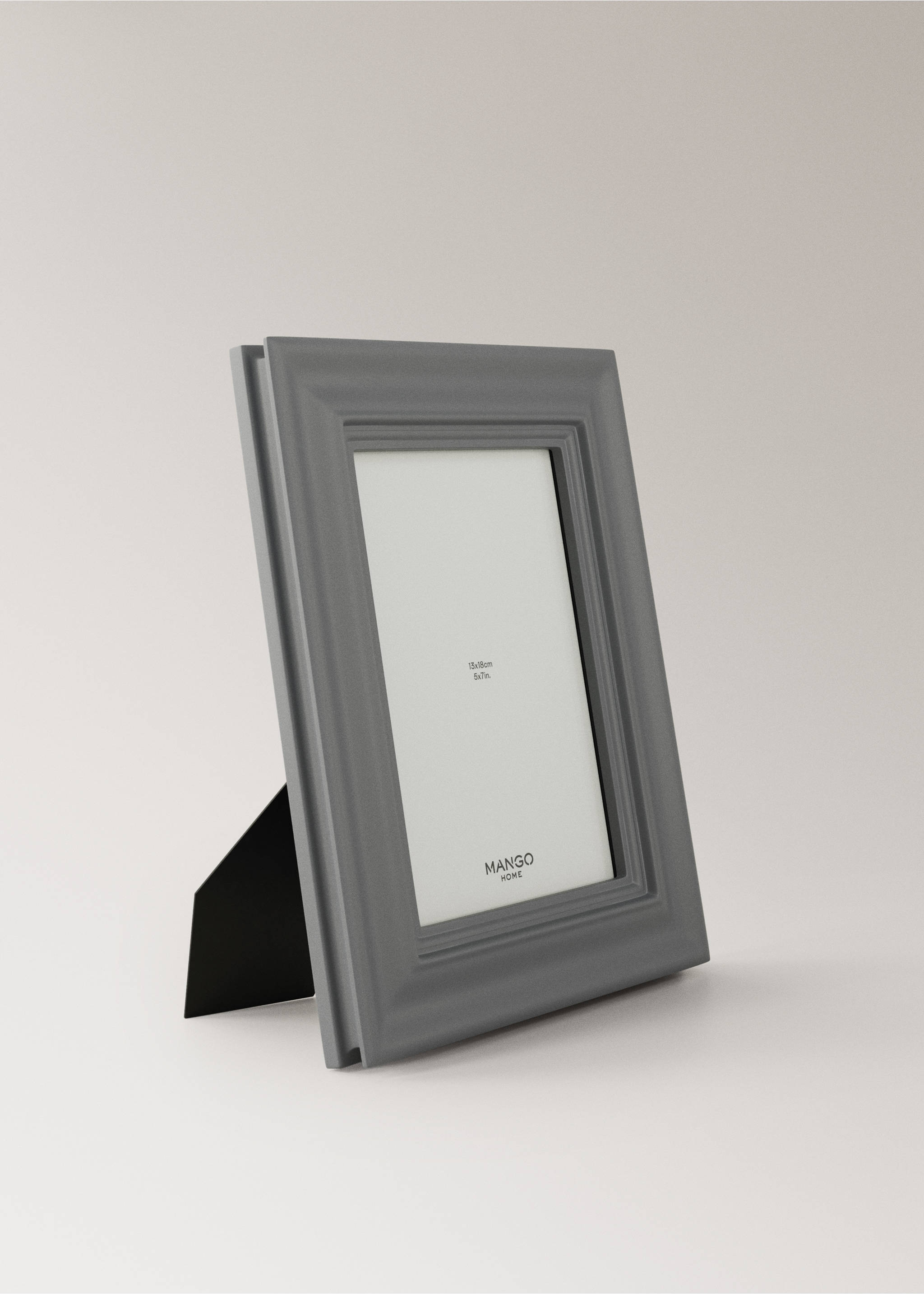Wooden photo frame - Details of the article 2, Blue. Ref: 37012539-00.