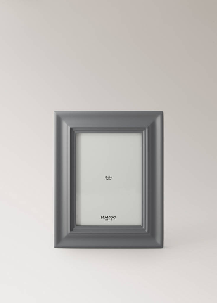 Medium wooden photo frame — Blue