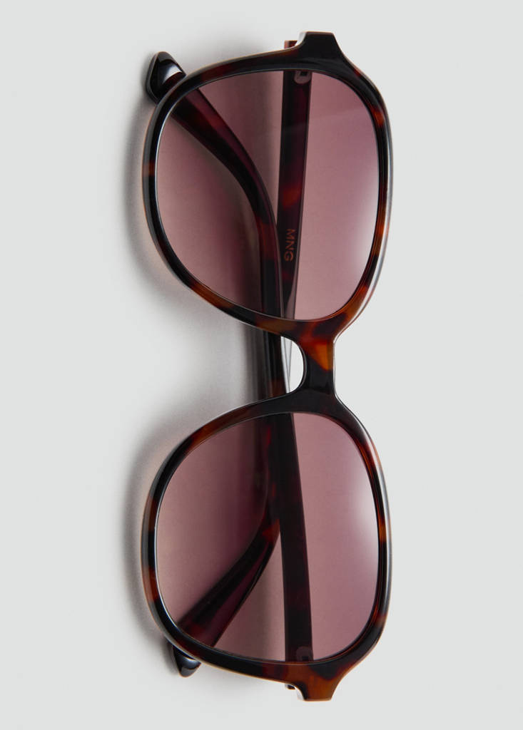 Squared frame sunglasses — Chocolate