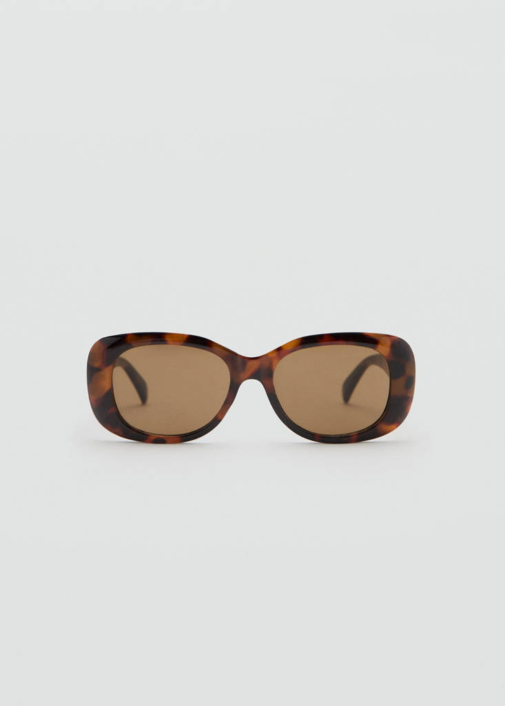 Rectangular-frame sunglasses — Chocolate