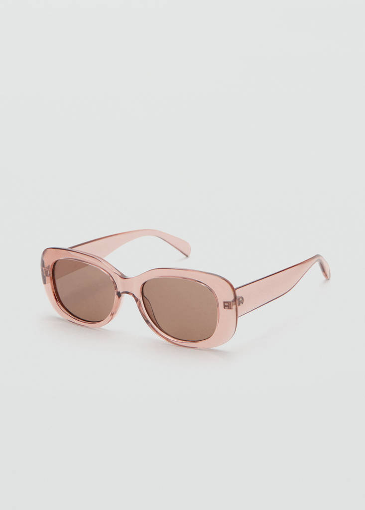 Rectangular-frame sunglasses — Pastel Pink