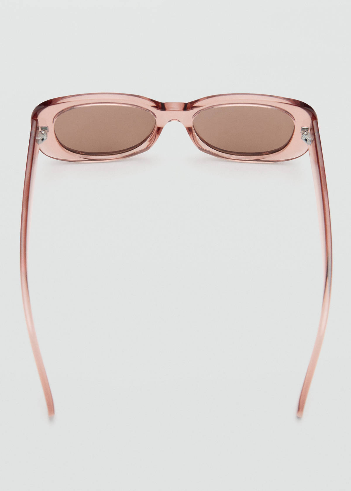Rectangular-frame sunglasses — Pastel Pink