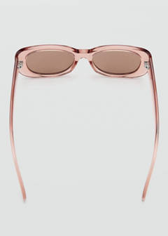 Rectangular-frame sunglasses — Pastel Pink 3