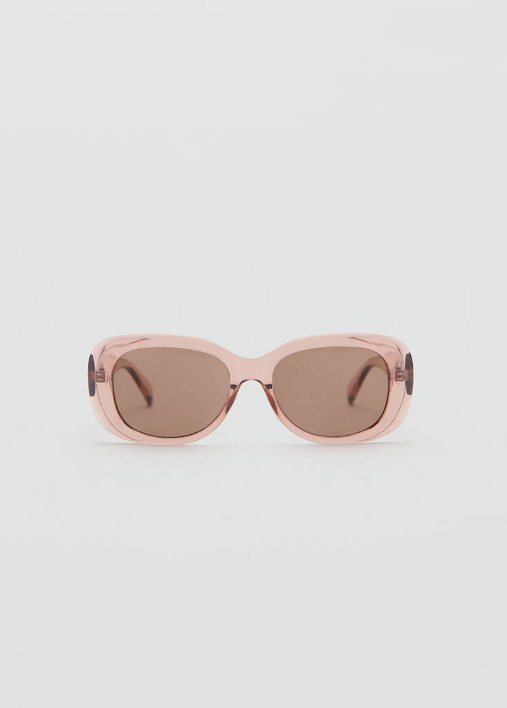 Rectangular-frame sunglasses — Pastel Pink