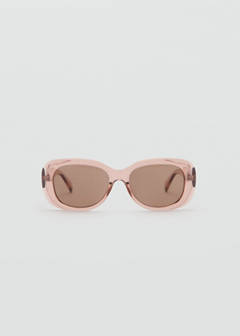 Rectangular-frame sunglasses — Pastel Pink 1