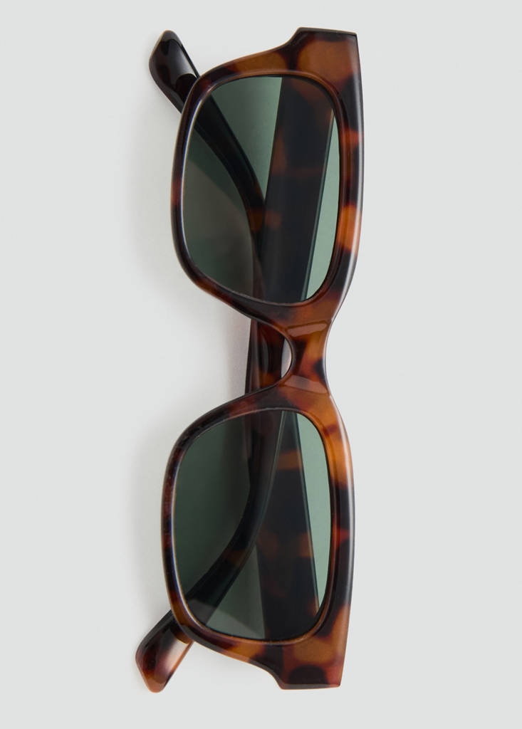 Rectangular sunglasses — Chocolate