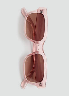 Rectangular sunglasses — Pastel Pink 4