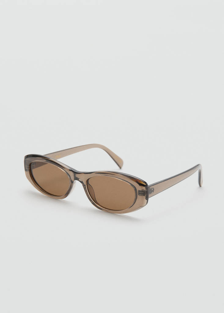 Semi-transparent frame sunglasses — Grey