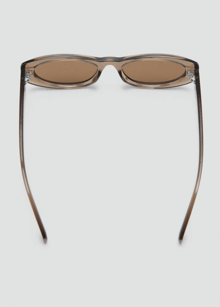 Semi-transparent frame sunglasses — Grey