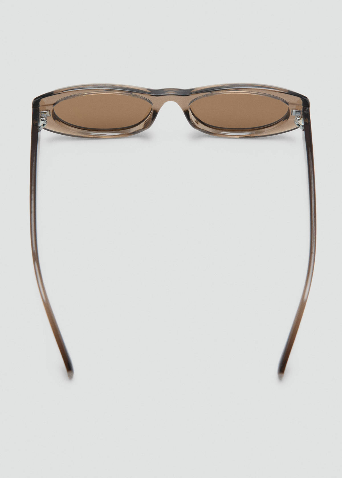 Semi-transparent frame sunglasses — Grey