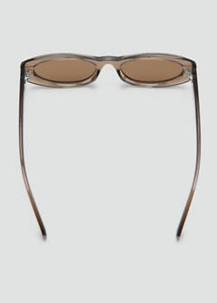 Semi-transparent frame sunglasses — Grey 3