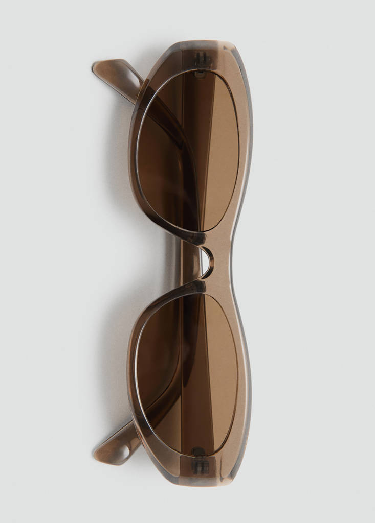 Semi-transparent frame sunglasses — Grey