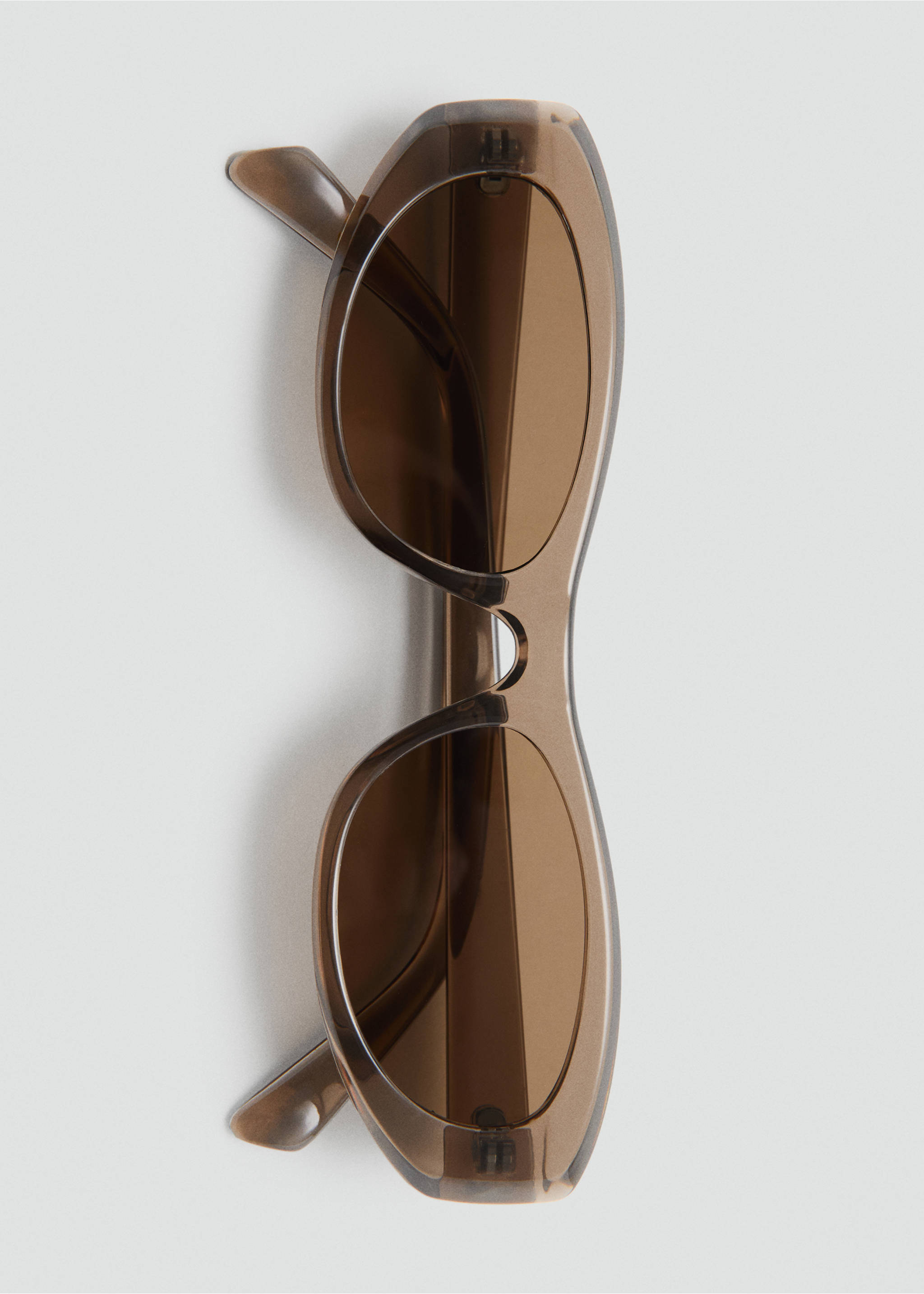 Lunettes de soleil monture semi-transparente - Détail de l'article 2, Gris. Ref: 37012546-00.