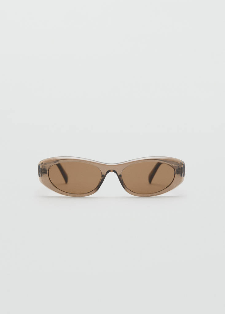 Semi-transparent frame sunglasses — Grey