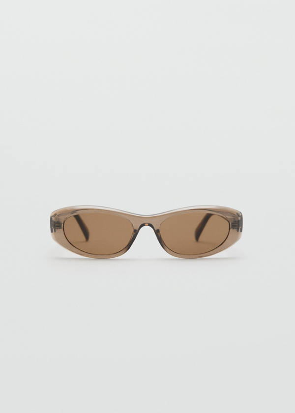 Semi-transparent frame sunglasses — Grey