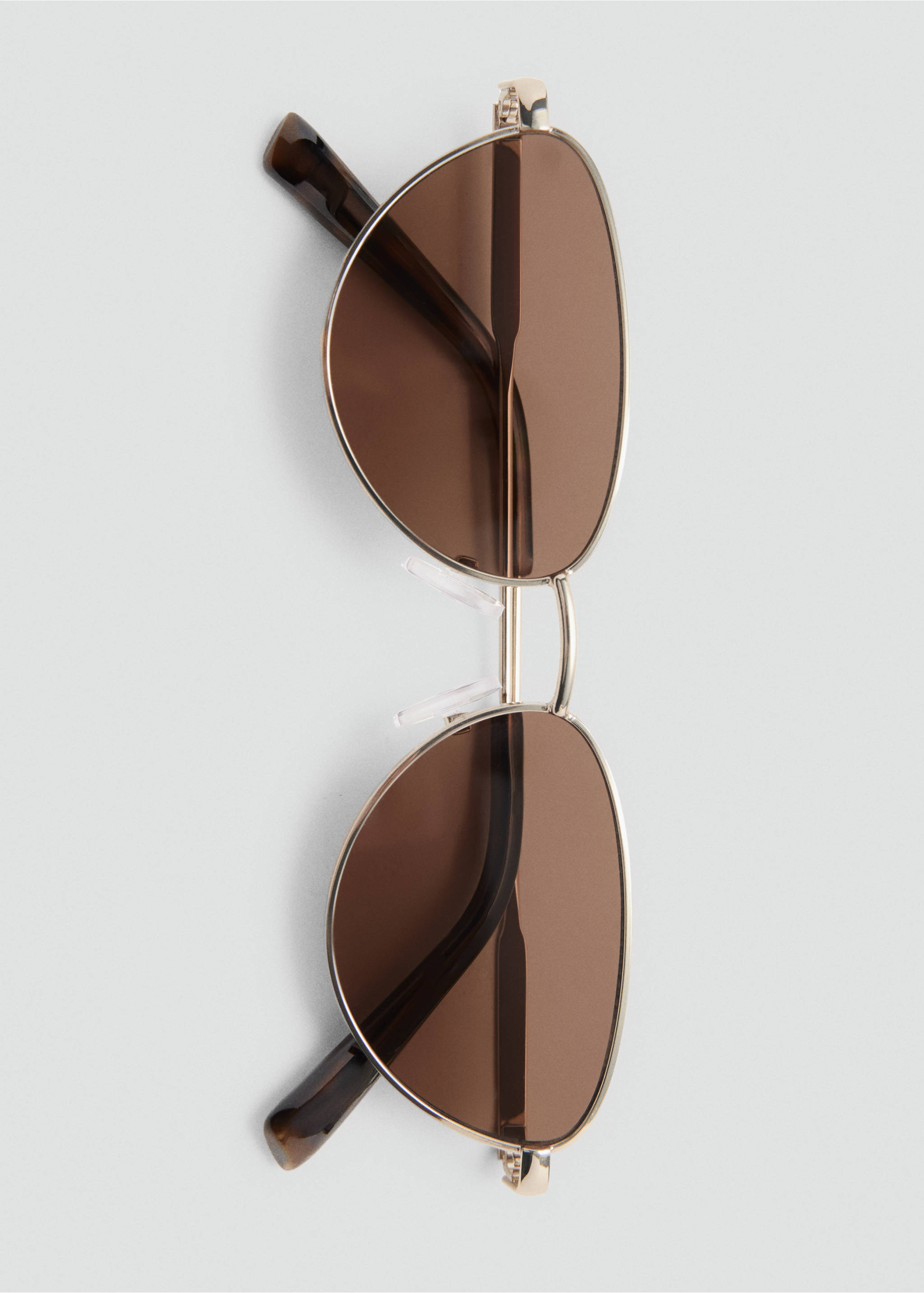 Aviator sunglasses - Details of the article 2, Gold. Ref: 37012548-00.