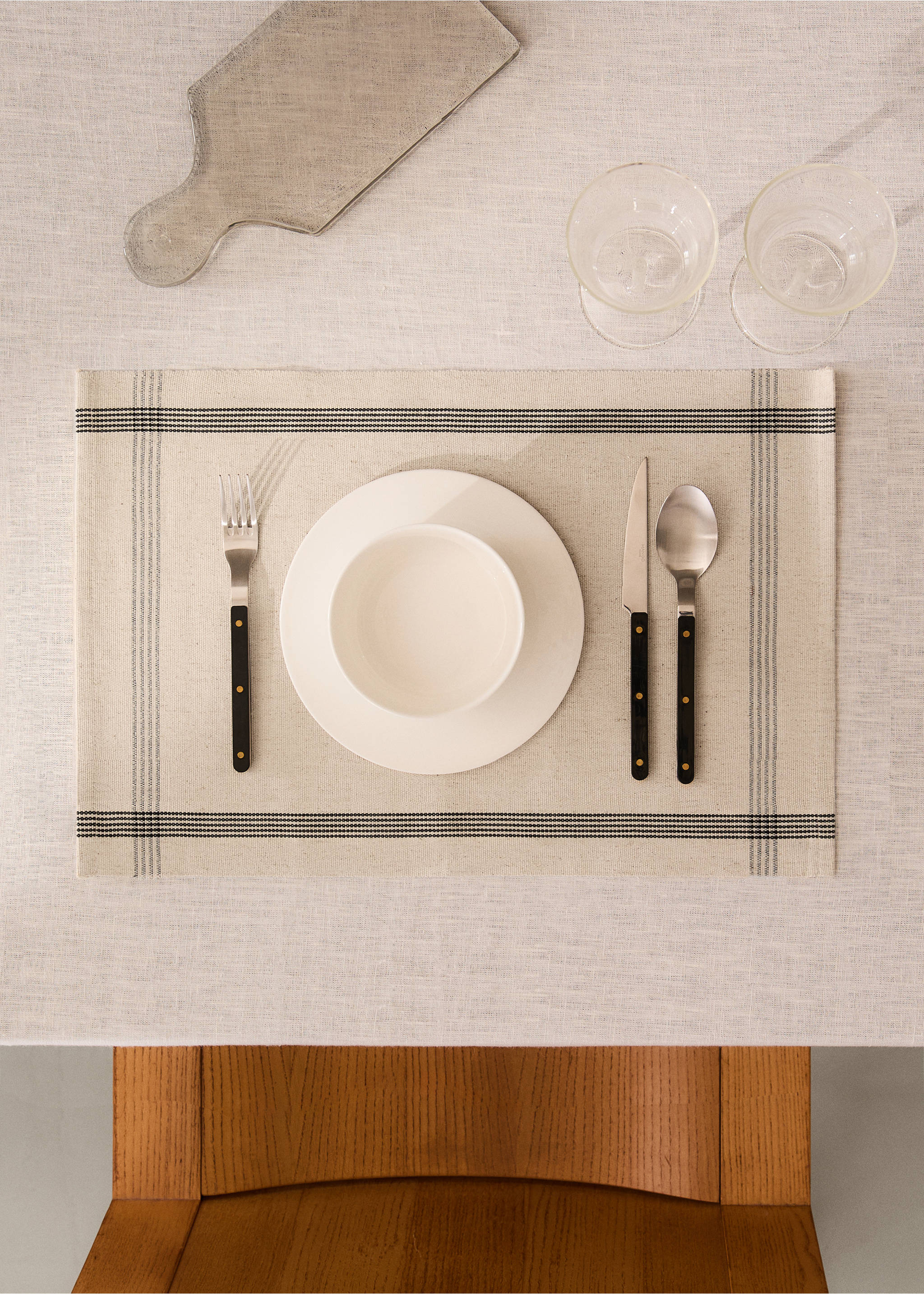 Platzset leo - Allgemeine Ansicht, Ecru. Ref: 37012560-00.