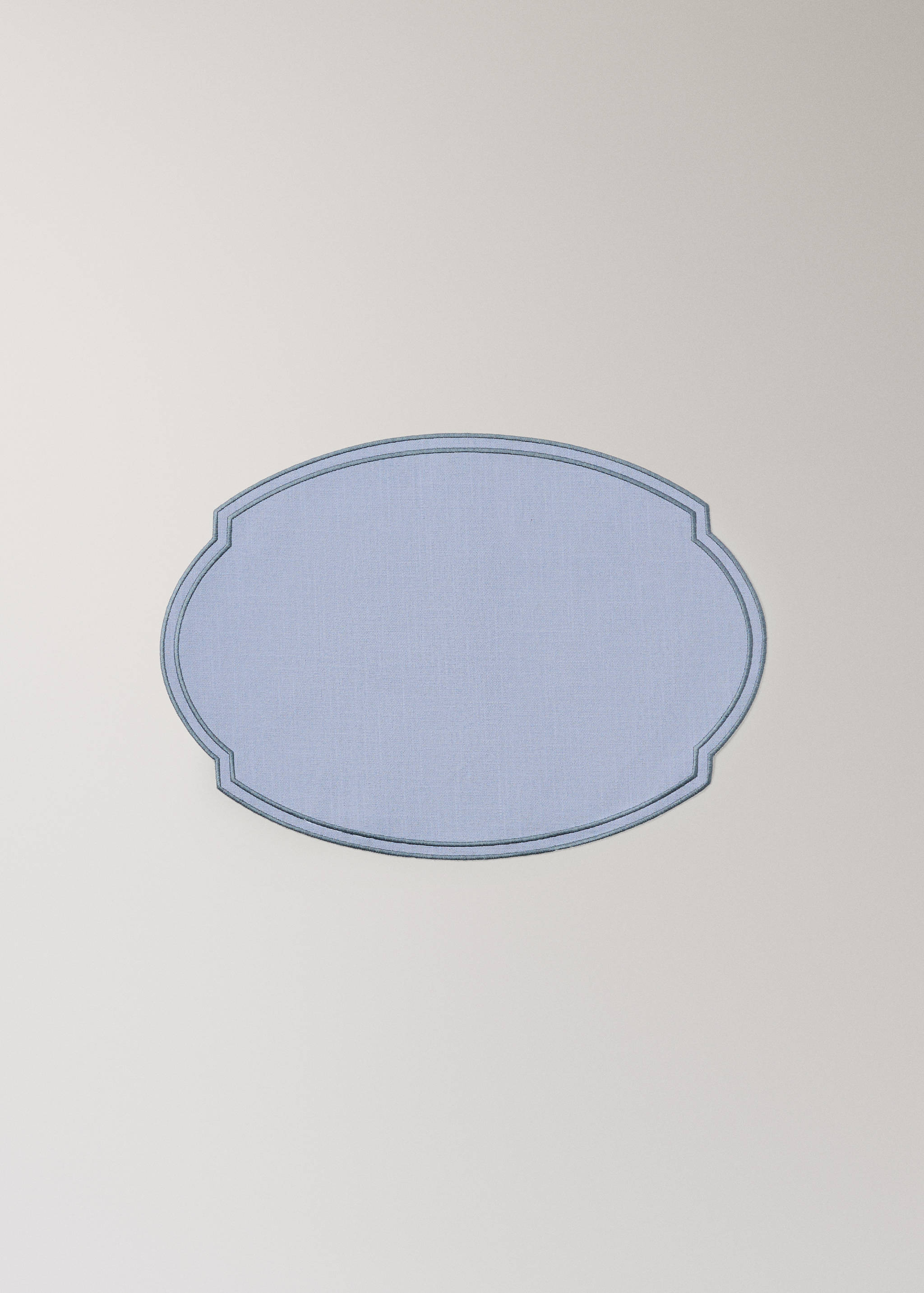 100% cotton placement with embroidered border 35x50cm - Article without model