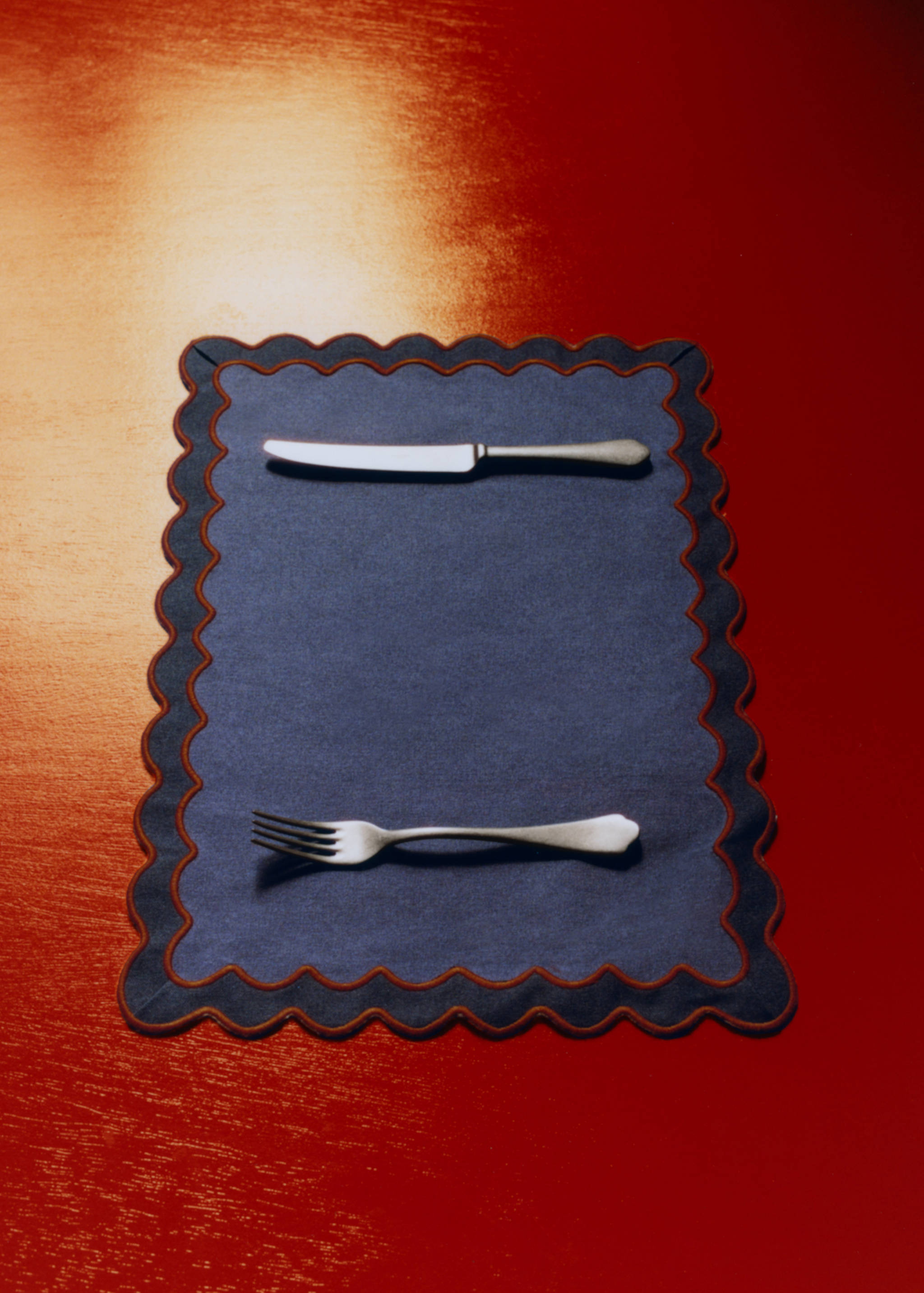 Two-tone wave resin-coated cotton placemat - Details of the article 5