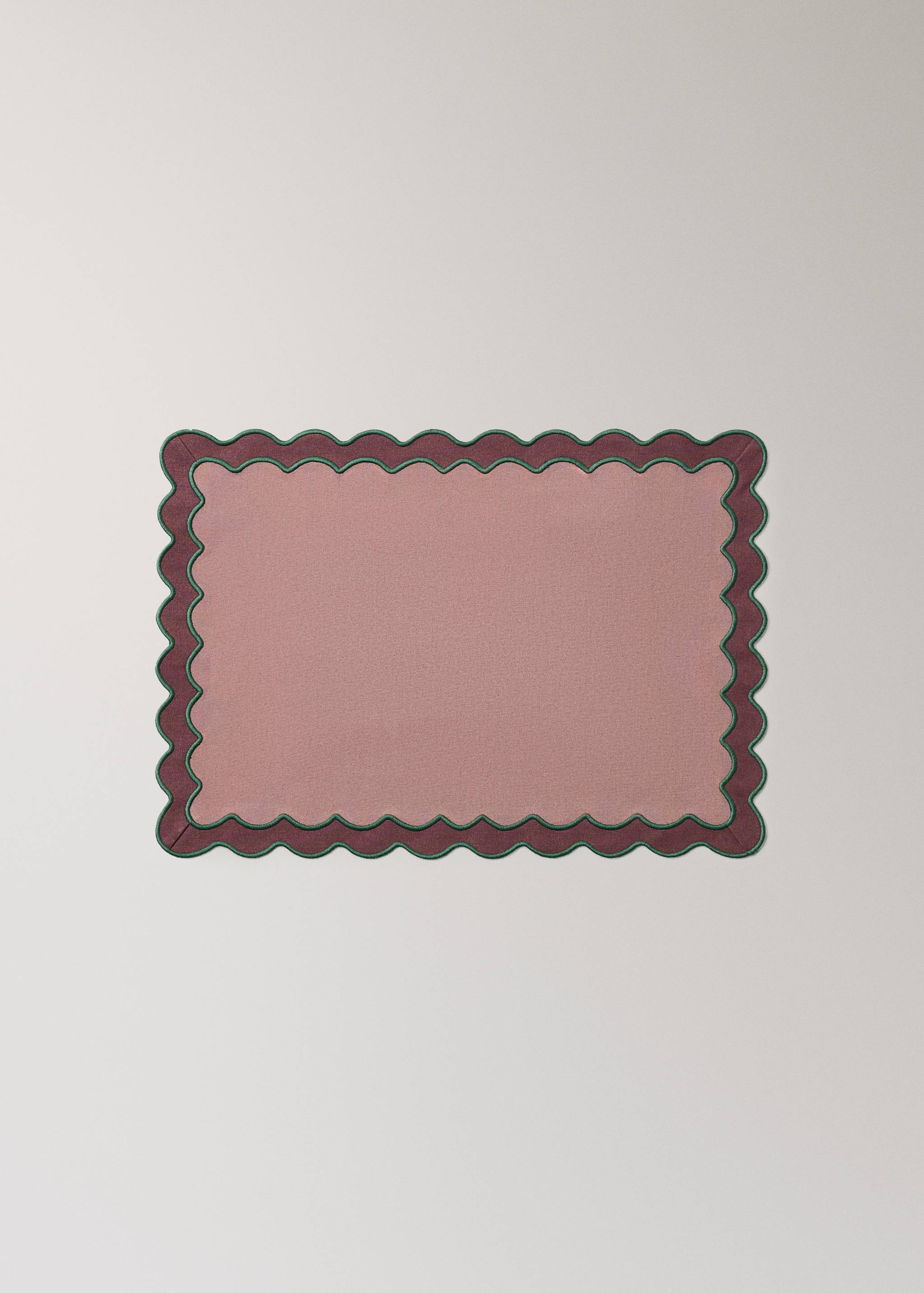 100% cotton placement with embroidered border 35x50cm - Article without model