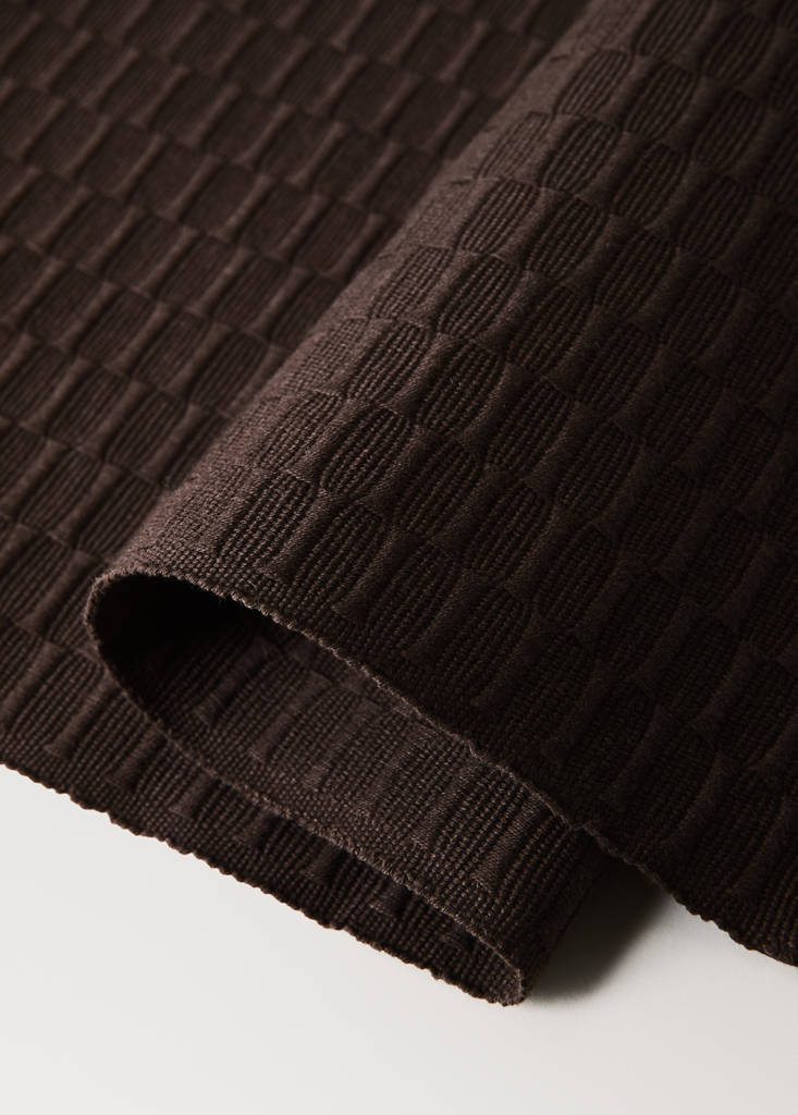 Individual cotton-textured placemat — Chocolate