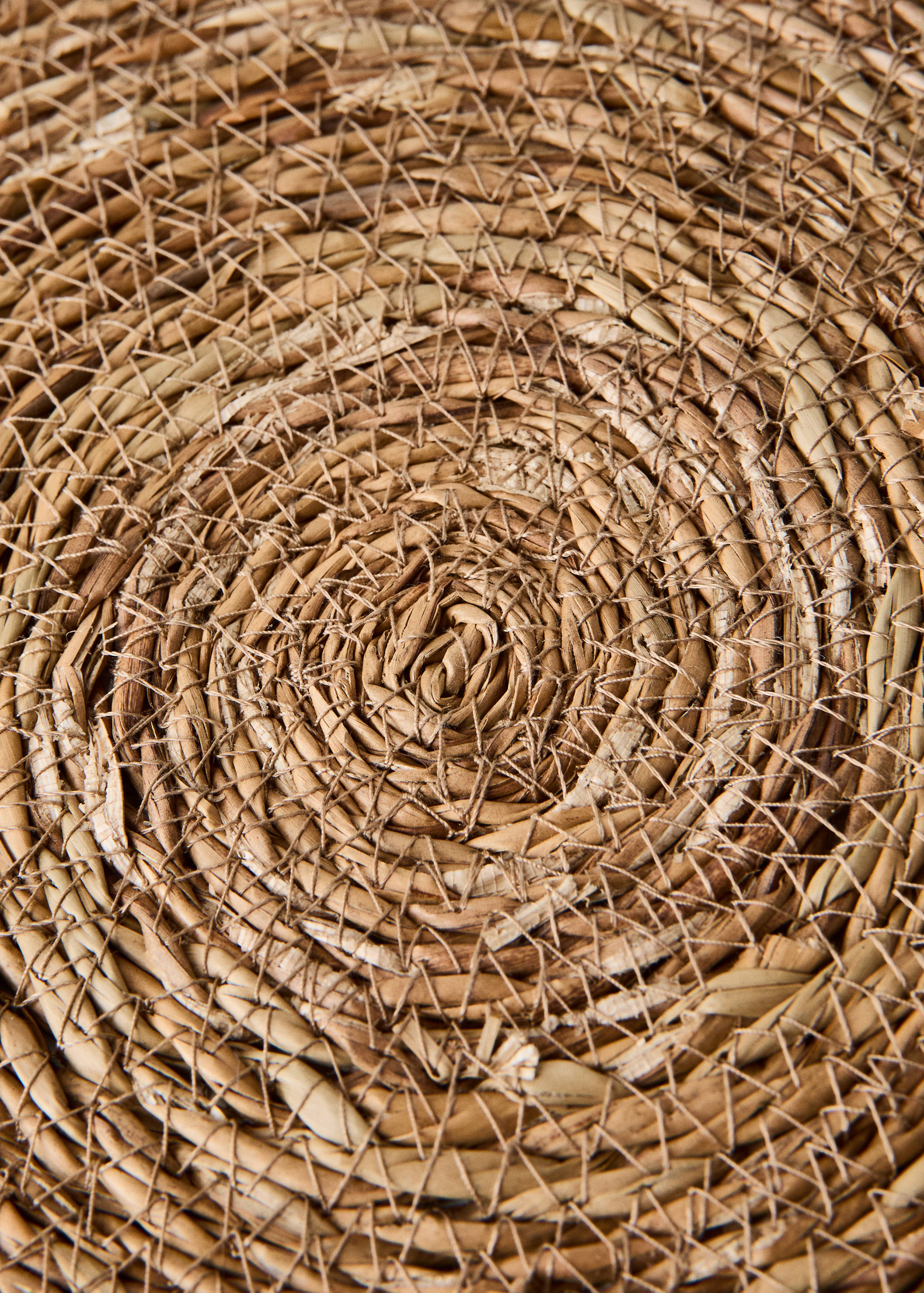 Rundes Tischset aus Naturfaser - Detail des Artikels 1