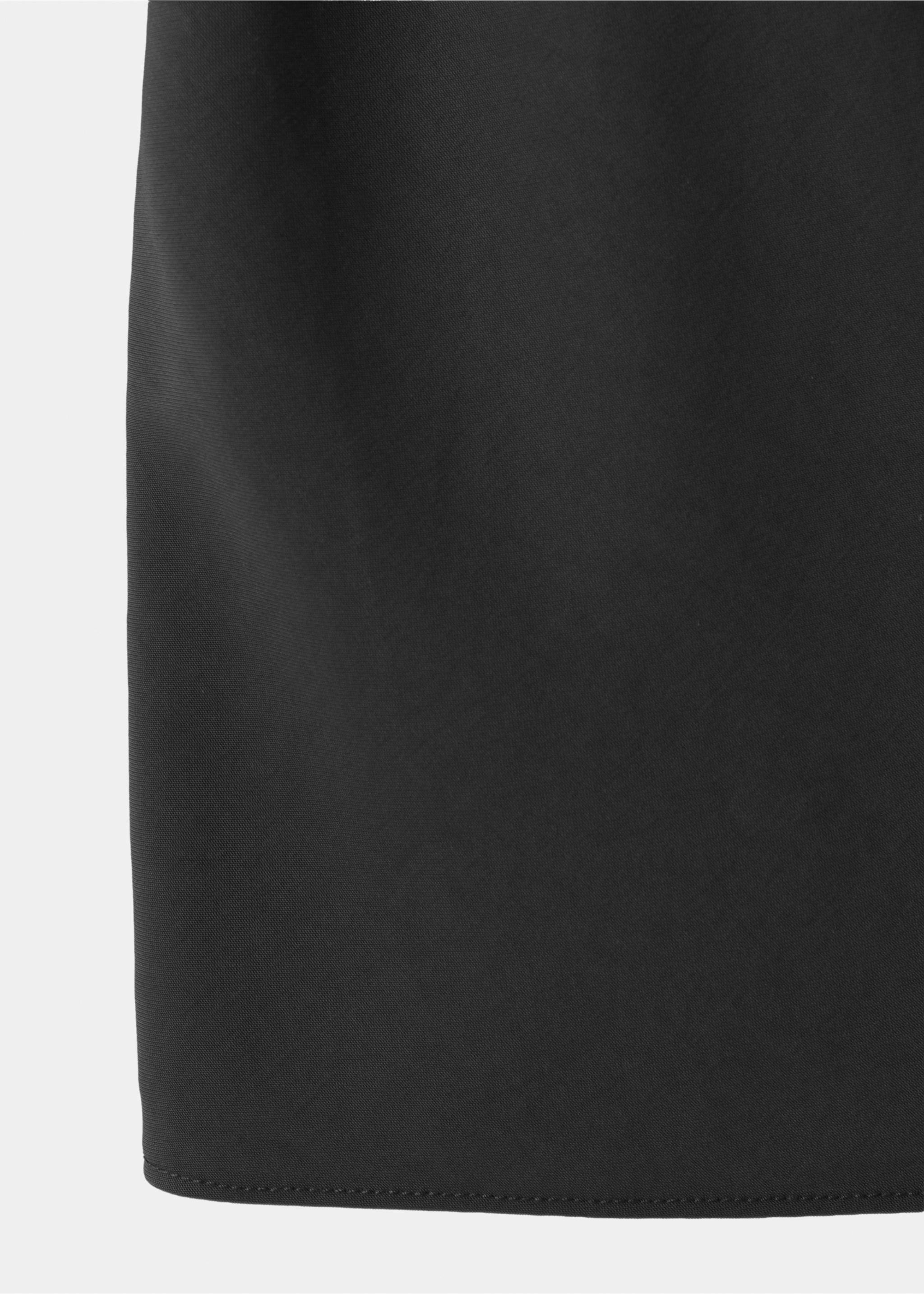 Draped halter top - Details of the article 0, Black. Ref: 37012894-00.