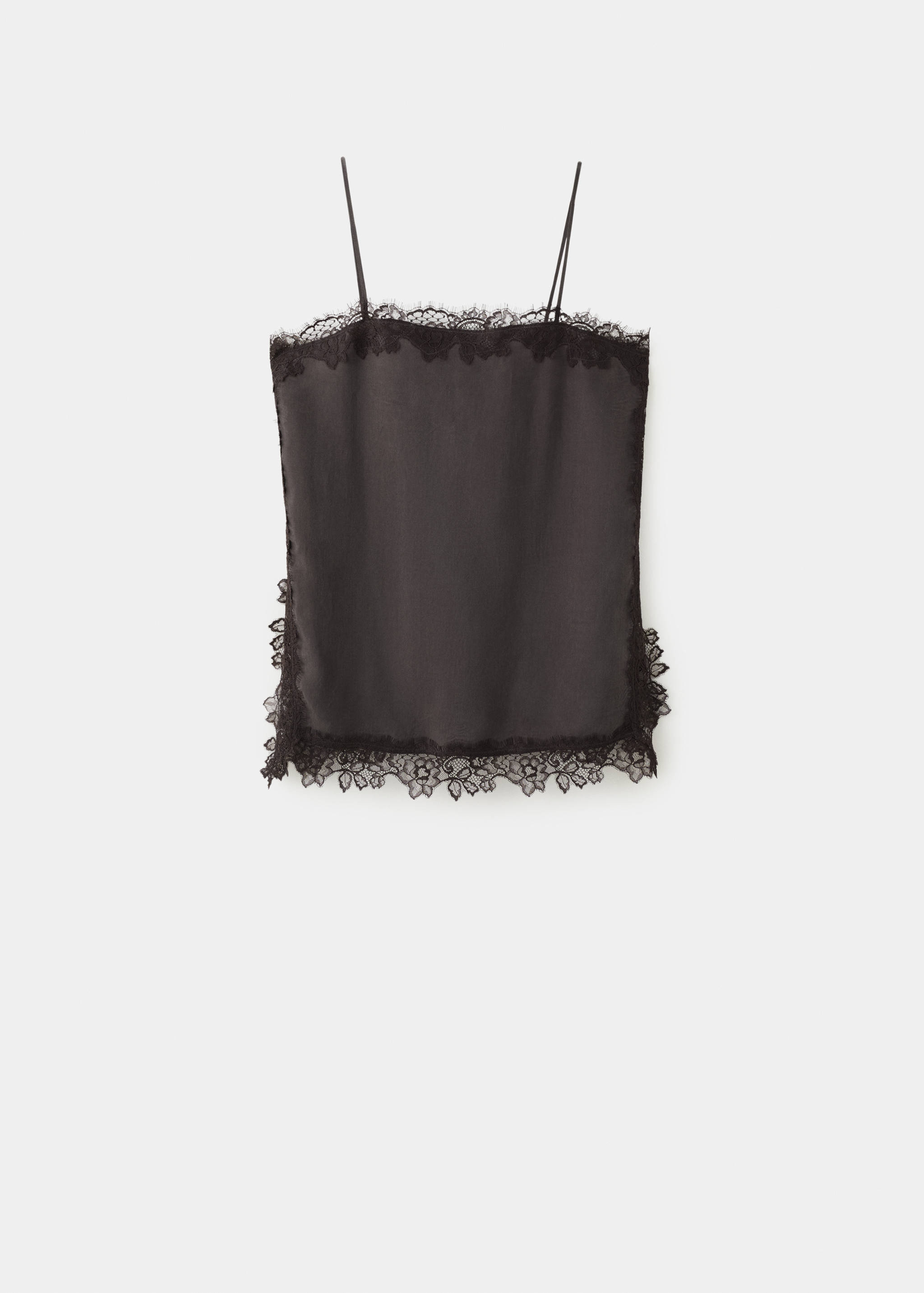 Satin lace top - Article without model