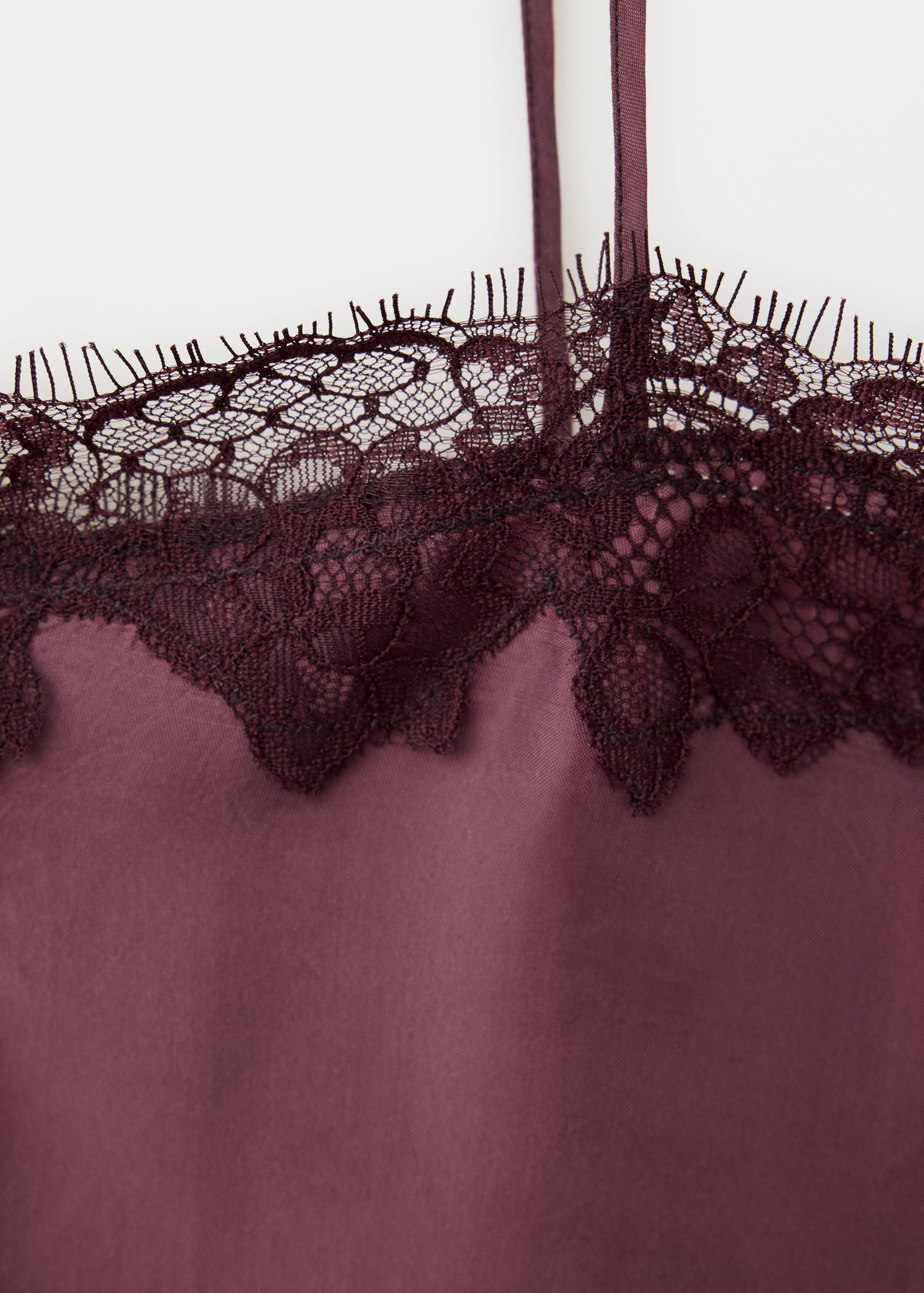 Satin lace top - Details of the article 0