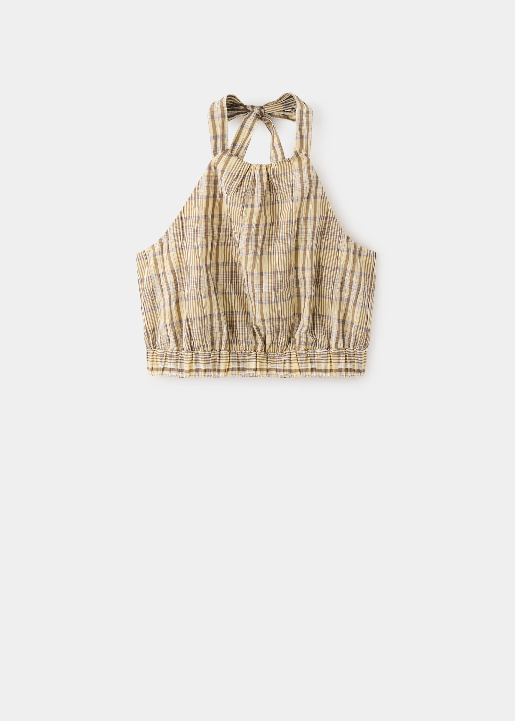 Halter neck check top - Article without model